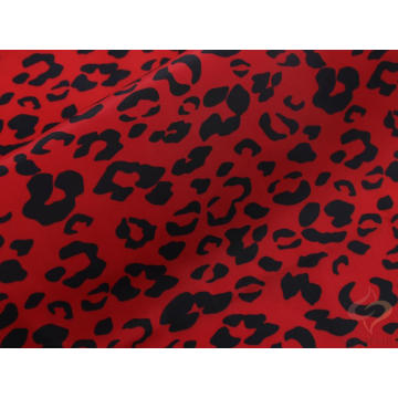 75D Poly Woven Memory Fabric With Leopard Print